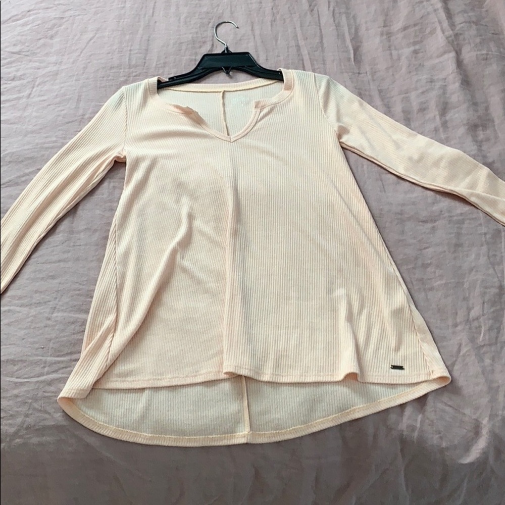 Hollister peach long sleeve top